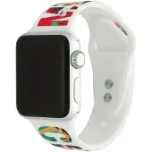123Watches print bandje - siliconen - kerst - merry christmas - 38 · 40 · 41 & 42 mm - Geschikt voor Apple Watch series 1/2/3/4/5/6/7/8/9/10/11/12/SE/SE2/SE3