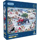Gibsons Festive Farm Puzzel 1000 Stukjes