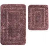 Euromat Alor Antislip Badkamermat Set - Paars - 2 Delig