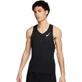 Nike Heren Aero Swift Dri-FIT Vest Top (Zwart, Wit)
