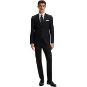 BOSS Heren H-Genius Virgin Wool Broek (Zwart)