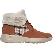 SKECHERS Go Joy Tartan suède sportschoenen voor dames (Tan)