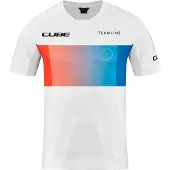 Cube Fietsshirt TEAMLINE ROUNDNECK JERSEY S/S WHI/BLU/RED XL