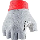 Cube GLOVES PERFORMANCE SHORT FINGER GREY/RED