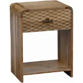 Wohnling Nachtkastje mangohout 54 cm hoog
