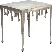 Wohnling Bijzettafel zilver aluminium 46x51x46 cm