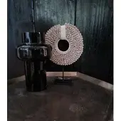 Pomax Welton vaas- Glas - Zwart