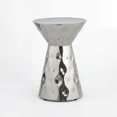 Wohnling Bijzettafel aluminium zilver 36 cm