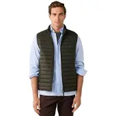 Hackett London Heren Ultra bodywarmer donkergroen (L), Casual, Polyester HM4000197