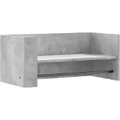 vidaXL Wandschap 70,5x35x30,5 cm bewerkt hout betongrijs