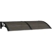 vidaXL Deurluifel 150x75 cm polycarbonaat zwart