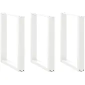 vidaXL Eettafelpoten 3 st U-vormig 70x(72-73) cm staal wit