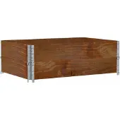 vidaXL Plantenbak 120x80 cm massief grenenhout bruin