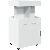 vidaXL Drankkar 50x41x89 cm bewerkt hout wit