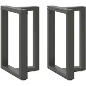 vidaXL Eettafelpoten 2 st T-vormig 60x35x(72-73) cm staal antraciet
