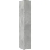 vidaXL Hoge kast 30x42,5x185 cm bewerkt hout betongrijs