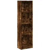 vidaXL Boekenkast 40x24x143 cm bewerkt hout gerookt eikenkleurig