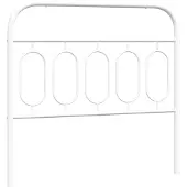 vidaXL Vervangend hoofdbord 100 cm metaal wit