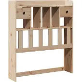 vidaXL Hoofdbord met opbergruimte 100 cm massief grenenhout