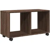 vidaXL Rolkast 72x33x42,5 cm bewerkt hout bruin eikenkleurig