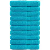 vidaXL Saunadoeken SOLUND 10 st 600 g/m² 80x200 cm turquoise