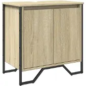 vidaXL Wastafelkast 60x35x60 cm bewerkt hout sonoma eikenkleurig