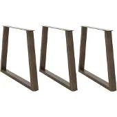 vidaXL Eettafelpoten 3 st V-vormig 90x(72-73,3) cm staal naturel
