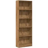 vidaXL Boekenkast Artisian Oak 60x24x176 cm bewerkt hout