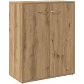 vidaXL Dressoir 60x30x75 cm bewerkt hout artisanaal eikenkleur