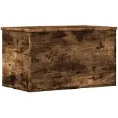 vidaXL Opbergbox 60x35x35 cm bewerkt hout gerookt eikenkleurig