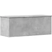 vidaXL Opbergbox 90x35x35 cm bewerkt hout betongrijs