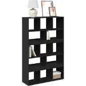 vidaXL Boekenkast 100x33x156,5 cm bewerkt hout zwart