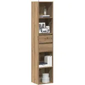 vidaXL Boekenkast 36x30x171 cm bewerkt hout artisanaal eikenkleur