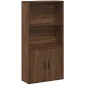 vidaXL Boekenkast 60x24x120 cm bewerkt hout bruin eikenkleurig