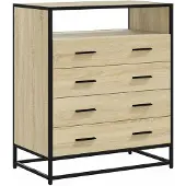 vidaXL Ladekast 70x41x83,5 cm bewerkt hout sonoma eikenkleurig