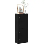 vidaXL Boekenkast 40x24x102 cm bewerkt hout zwart eikenkleurig
