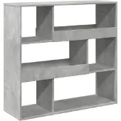 vidaXL Kamerscherm 100x33x94,5 cm bewerkt hout betongrijs