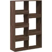 vidaXL Boekenkast 100x33x155,5 cm bewerkt hout bruin eikenkleurig