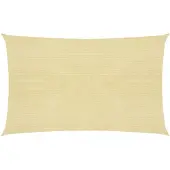 vidaXL Zonnezeil 160 g/m² 2x4,5 m HDPE beige