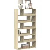 vidaXL Boekenkast 100x33x187,5 cm bewerkt hout sonoma eikenkleurig