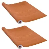 vidaXL Deurfolies zelfklevend 2 st 210x90 cm PVC lichteikenkleurig