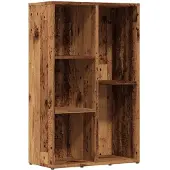 vidaXL Boekenkast 50x25x80 cm bewerkt hout oud houtkleurig