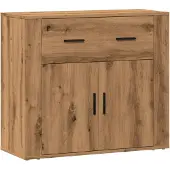 vidaXL Dressoir 80x33x70 cm bewerkt hout artisanaal eikenkleurig