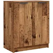 vidaXL Schoenenkast 59x35x70 cm bewerkt hout oud houtkleurig