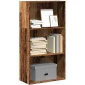 vidaXL Boekenkast 60x30x114 cm bewerkt hout oud houtkleurig