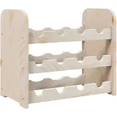 vidaXL Wijnrek 43x25x37 cm massief grenenhout