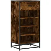 vidaXL Schoenenrek 48x38x97,5 cm bewerkt hout gerookt eikenkleurig