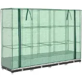 vidaXL Plantenbak verhoogd met kashoes 160x40x123 cm rattanlook