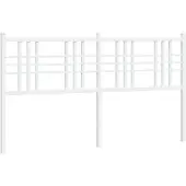 vidaXL Vervangend hoofdbord 160 cm metaal wit