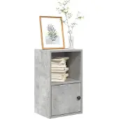 vidaXL Boekenkast 31x24x52 cm bewerkt hout betongrijs